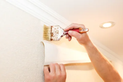 Pose de papier peint à Pougny — revêtements muraux et toiles de verre